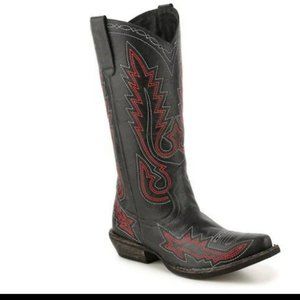 NEW IN BOX Matisse Women's HECTOR Western Black Cowboy Boot Size 9